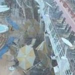 Una intensa y repentina tormenta azotó crucero en la Florida