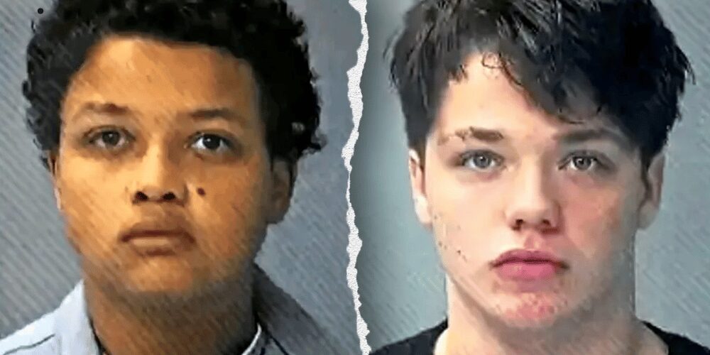 Fotografia de los dos chicos que asesinaron a la chica de 14 años Danika Troy en el bosque de Pace, Florida