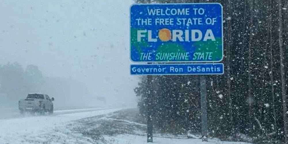 Pronóstico histórico: Posible nieve por Efecto Golfo en Florida este fin de semana